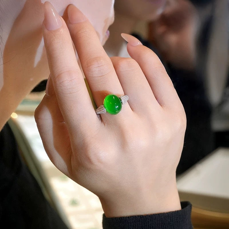 Natural Chalcedony Ring