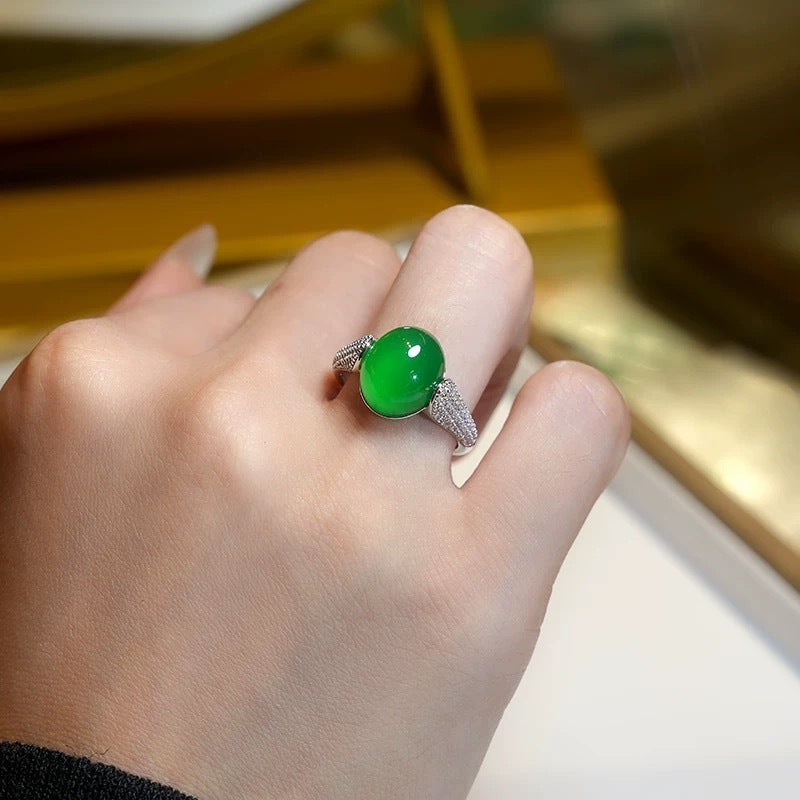 Natural Chalcedony Ring