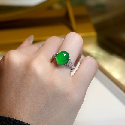 Natural Chalcedony Ring