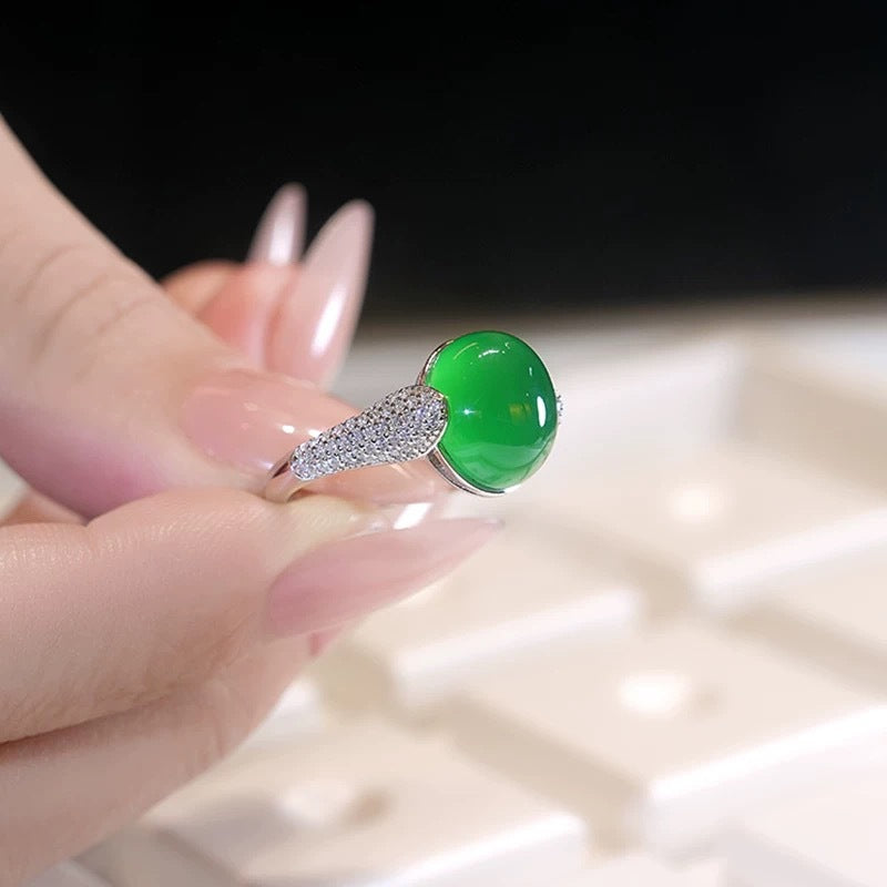 Natural Chalcedony Ring