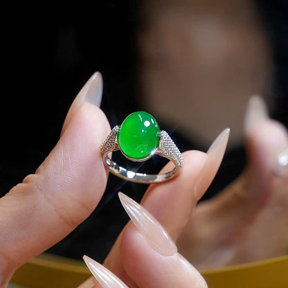 Natural Chalcedony Ring