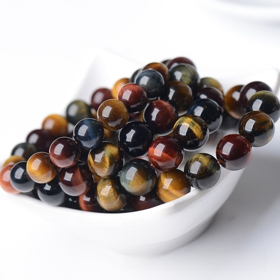 Natural Colorful Tiger Eye Bracelet