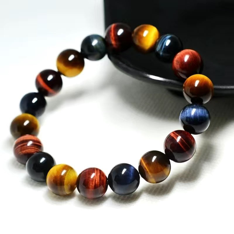 Natural Colorful Tiger Eye Bracelet