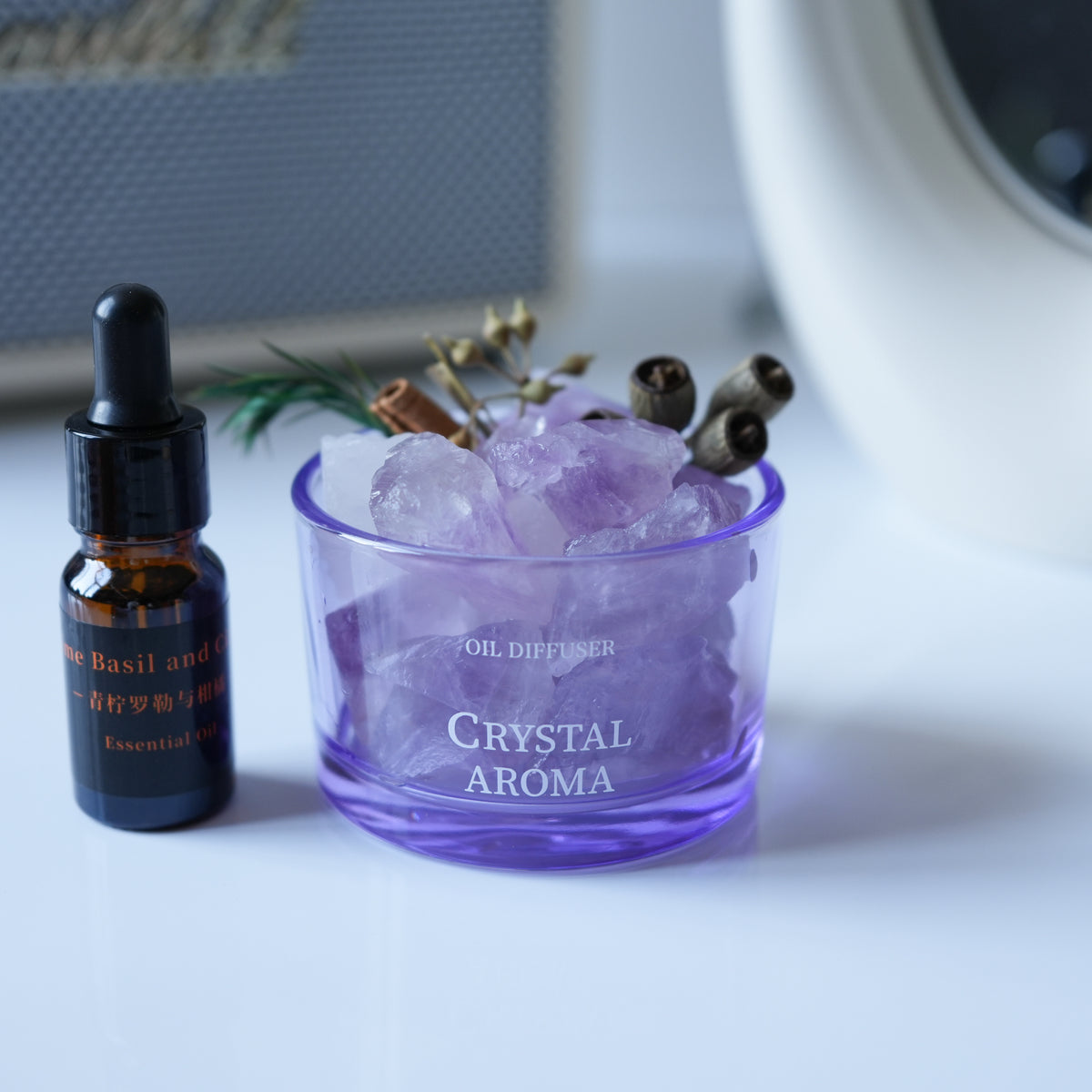 Natural Crystal Diffuser Stone Aromatherapy Ornament