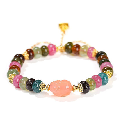 Natural Crystal Jade Tassel Bracelet