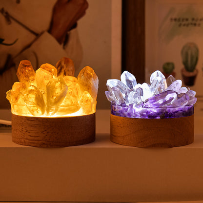 Natural Crystal Night Light