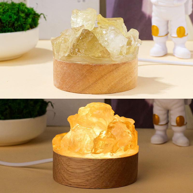 Natural Crystal Night Light