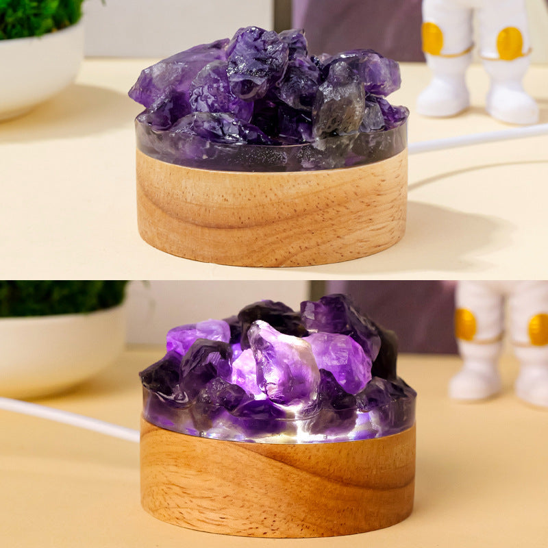Natural Crystal Night Light