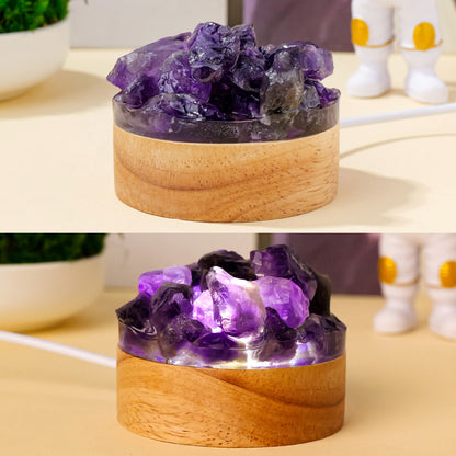 Natural Crystal Night Light