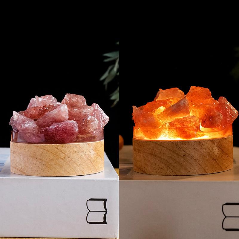 Natural Crystal Night Light