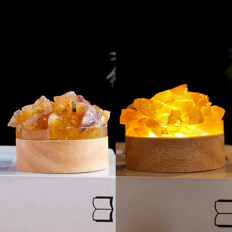 Natural Crystal Night Light