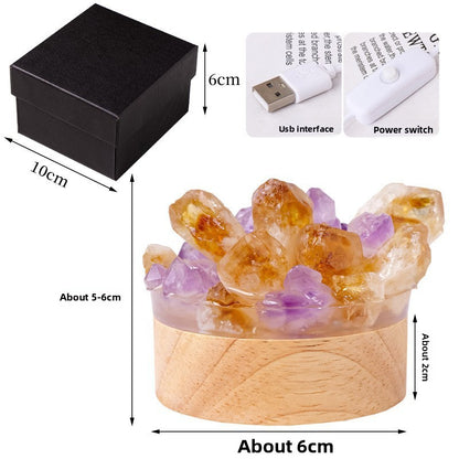 Natural Crystal Night Light