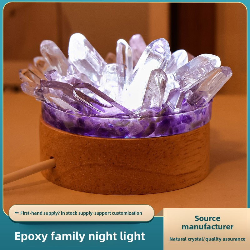 Natural Crystal Night Light