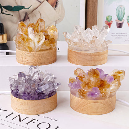 Natural Crystal Night Light