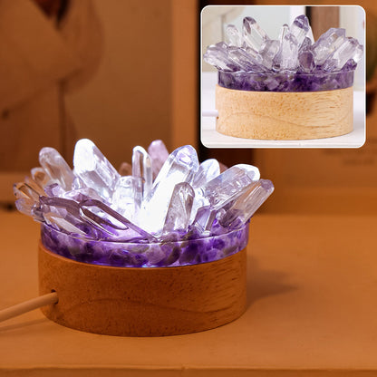 Natural Crystal Night Light