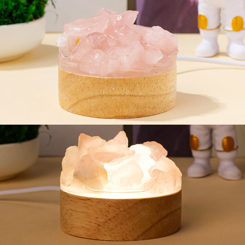 Natural Crystal Night Light