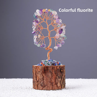 Natural Crystal Tree Decoration for Home and Gifts