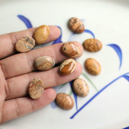 Natural Gemstone Egg Shaped Beads