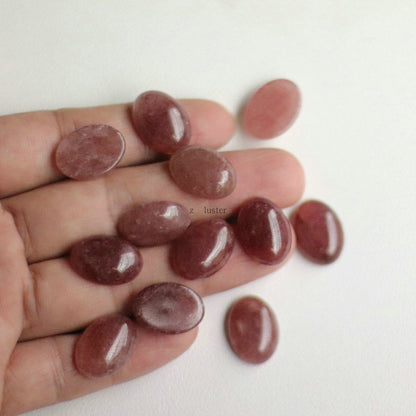 Natural Gemstone Egg Shaped Beads