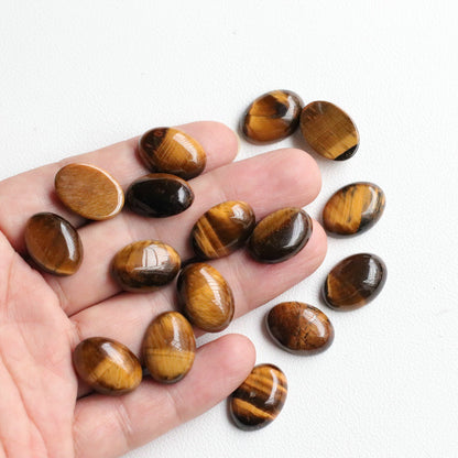 Natural Gemstone Egg Shaped Beads