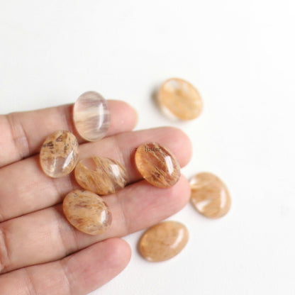 Natural Gemstone Egg Shaped Beads