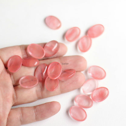 Natural Gemstone Egg Shaped Beads