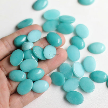 Natural Gemstone Egg Shaped Beads