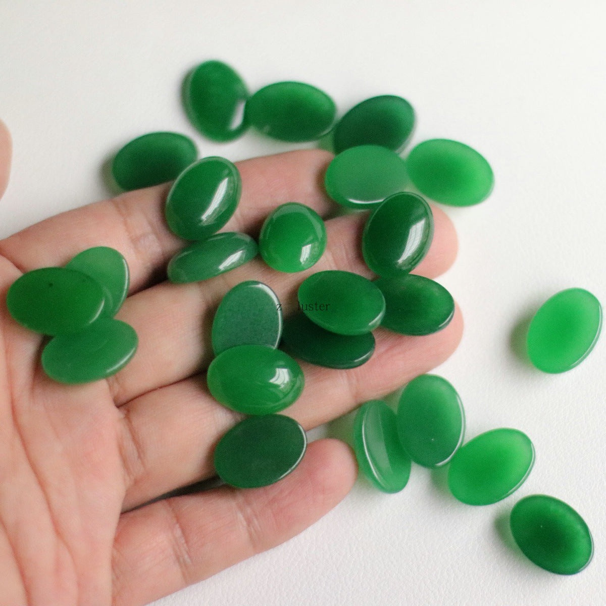 Natural Gemstone Egg Shaped Beads