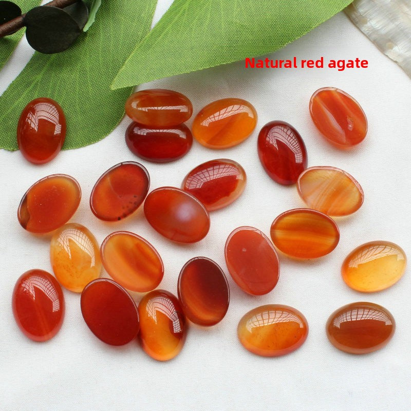 Natural Gemstone Egg Shaped Beads