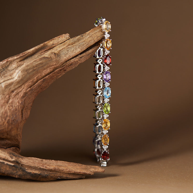 Natural Gemstone Women's Bracelet