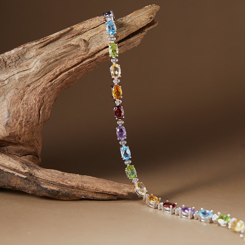 Natural Gemstone Women's Bracelet