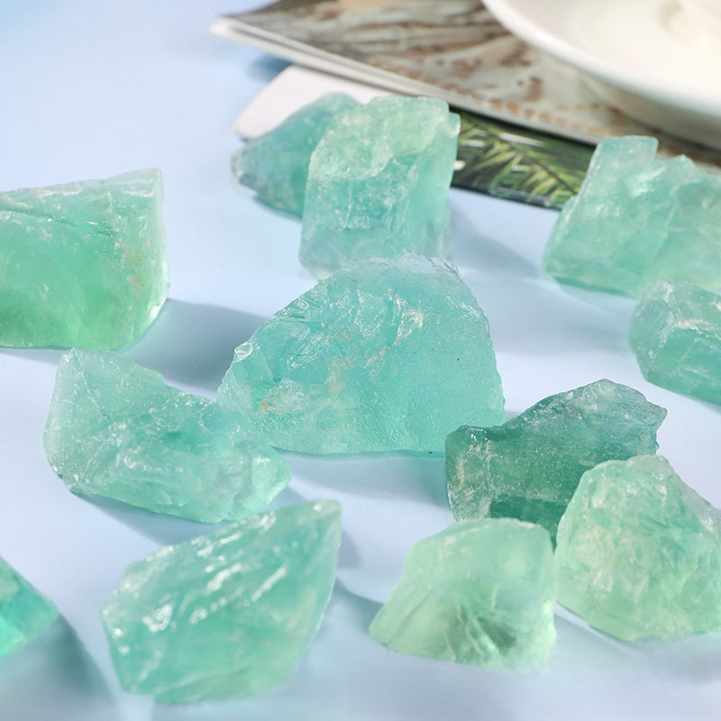 Natural Green Fluorite Crystal Aromatherapy Stone