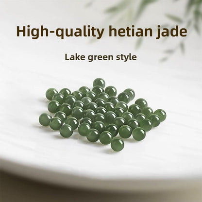 Natural Hetian Jade Loose Beads