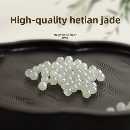 Natural Hetian Jade Loose Beads
