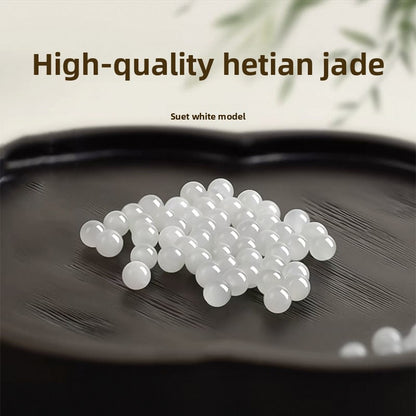 Natural Hetian Jade Loose Beads