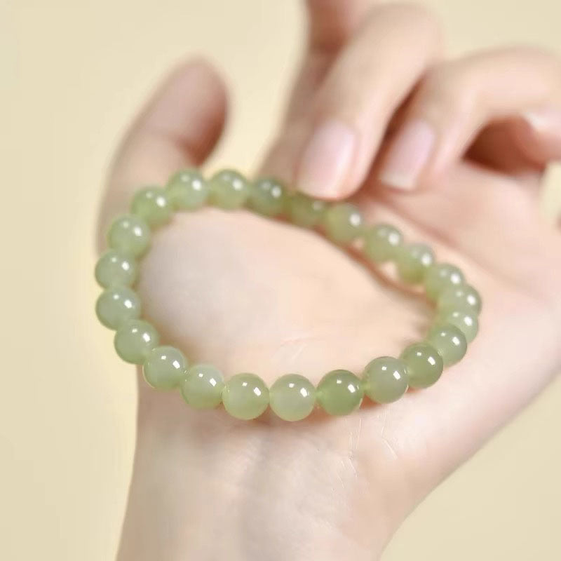 Natural Hetian Jade Loose Beads