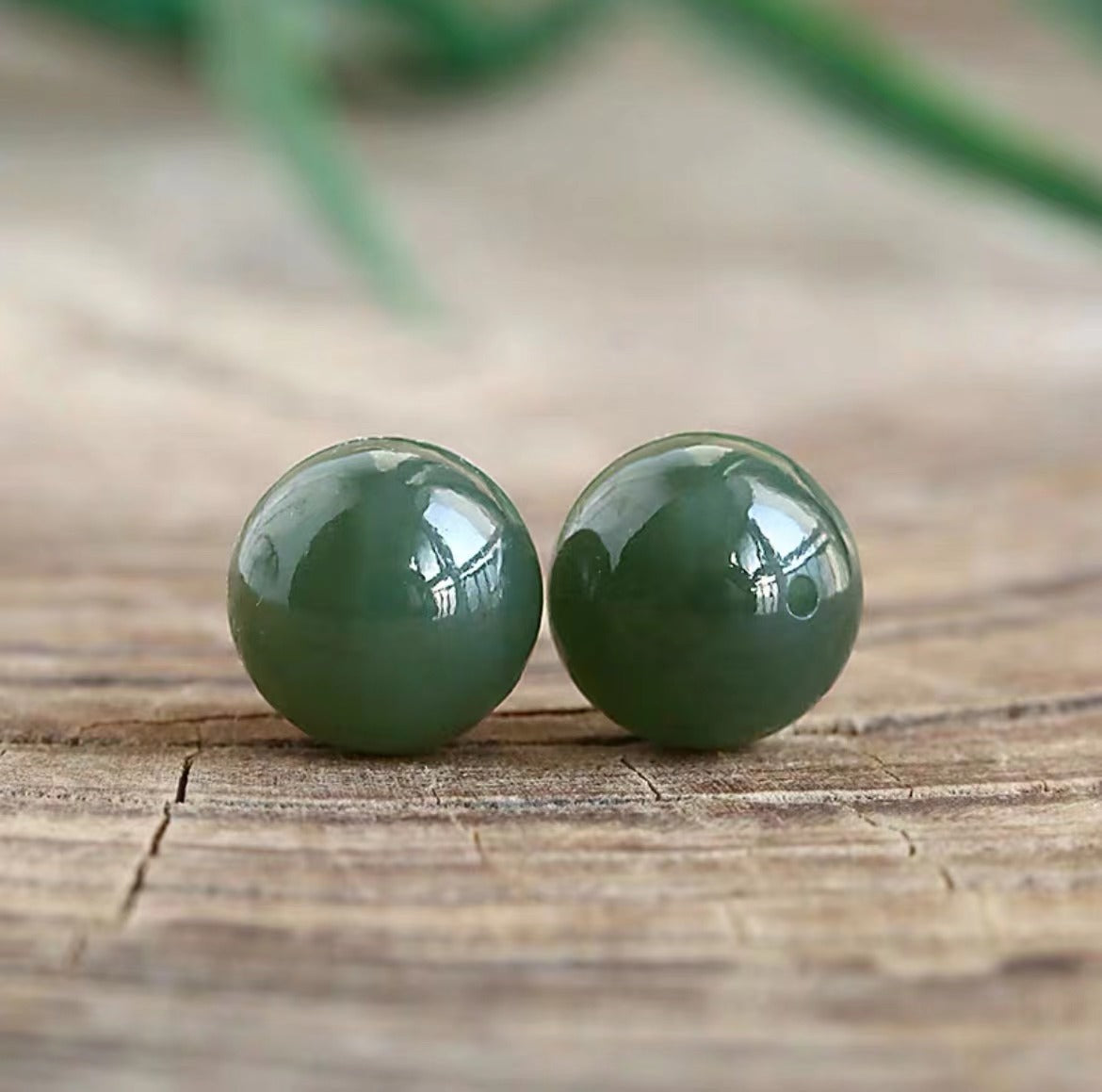 Natural Hetian Jade Loose Beads