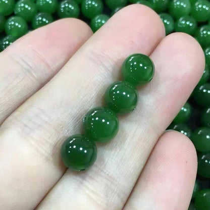 Natural Hetian Jade Loose Beads