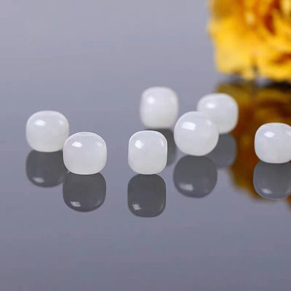 Natural Hetian Jade Loose Beads