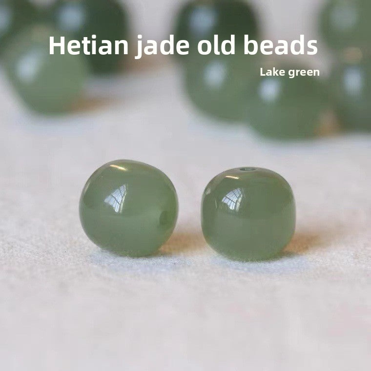 Natural Hetian Jade Loose Beads