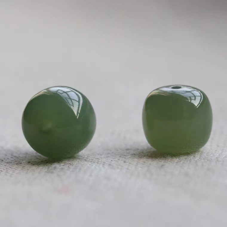 Natural Hetian Jade Loose Beads