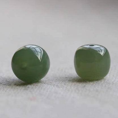 Natural Hetian Jade Loose Beads