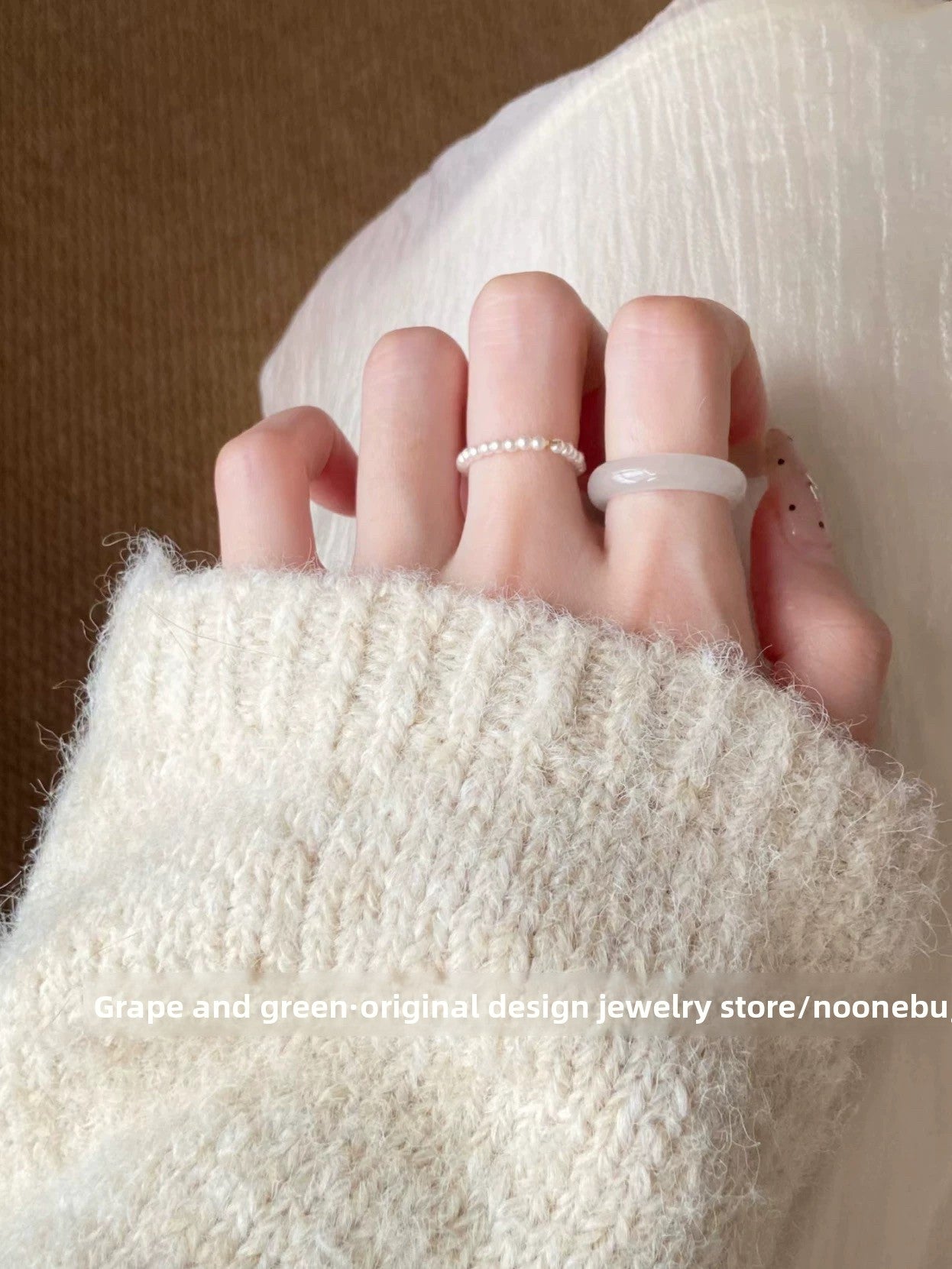 Natural Hetian jade ring