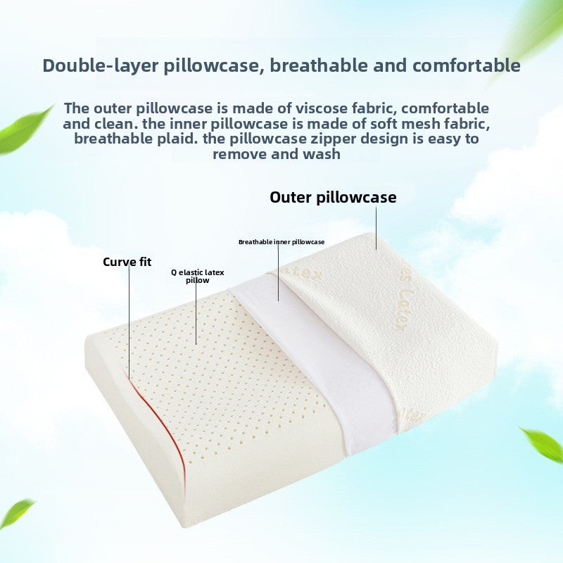 Natural Latex Cervical Support Pillow