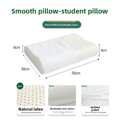 Natural Latex Cervical Support Pillow with Massage Particles