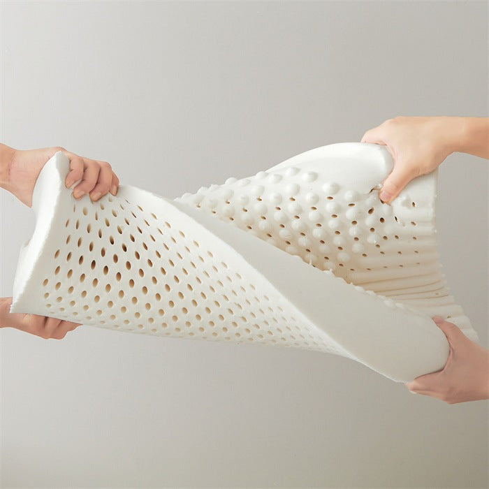 Natural Latex Cervical Support Pillow with Massage Particles