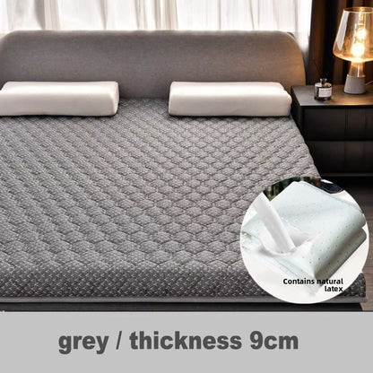 Natural Latex Mattress Topper Pad with Memory Foam