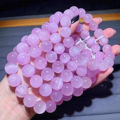 Natural Lavender Kunzite Cat Eye Crystal Bracelet