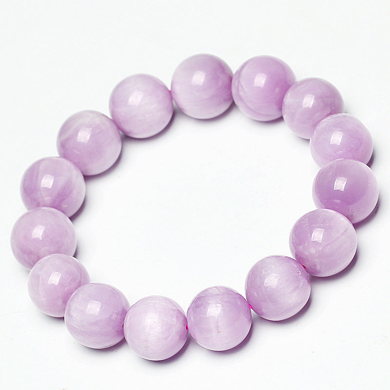 Natural Lavender Kunzite Cat Eye Crystal Bracelet