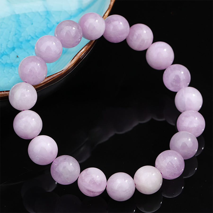 Natural Lavender Kunzite Cat Eye Crystal Bracelet